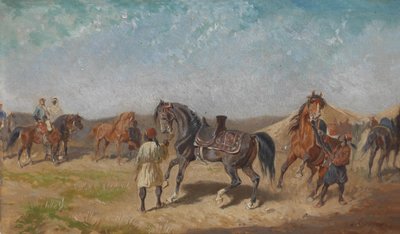 North African Rider Camp by Alexander von Bensa